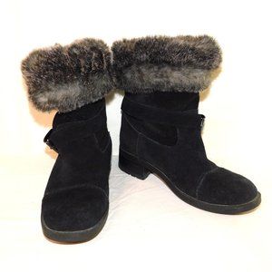 Cougar Women's Franca Suede Leather & Faux Fur Boots Size 9M